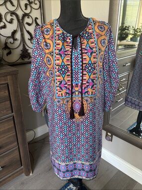 Printed Boho Swimsuit Cover Up